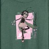 Women's - IF Movie - Blossom Ballet Lightweight French Terry Wide Neck Long Sleeve Shirt - 2 of 4