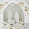tag Ceramic Nativity Scene - Decorative Holiday Decor, Christmas Accessories, White, 5"L x 2"W x 4"H, Easy Dust Clean - 2 of 2