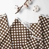 Bacati - Dots Chocolate Cotton Printed Single Window Curtain Panel - 2 of 4