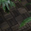 OUTSUPPLY Dark Brown Acacia Deck Tiles, 12"x12" Interlocking Outdoor Flooring for Patio & Pool - 4 of 4