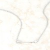 Slickblue Minimalist Arrow Design Necklace, 16" Stainless Steel Chain with 2" Extender, Rose Gold/Silver Finish - 4 of 4