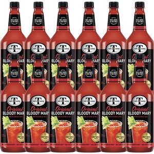 Mr & Mrs T Original Bloody Mary Mix, 1L Bottle, 12 Pack – Premium Cocktail Mixer for Spicy Bloody Marys, Ready to Use - 1 of 4