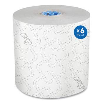 Scott Pro Hard Roll Paper Towels with Elevated Scott Design for Scott Pro Dispenser, Blue Core Only, 1-Ply, 1,150 ft, 6 Rolls/CT
