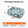 Dog Beds Large Sized Dog - Washable Furry Pet Beds, Rectangle Orthopedic Corduroy Fleece Puppy Beds with Removable Zipper Cover - 2 of 4