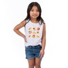 The Juniper Shop Peach Chart Toddler Tank - 4T - White - 2 of 4