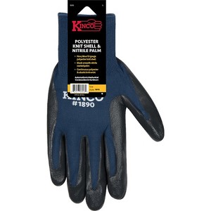 Kinco Men's Indoor/Outdoor Knit Wrist Cuff Gloves Navy L 3 pk - 1 of 1