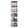 JANSNO 5-Tier 360° Revolving Bookshelf, Vertical Storage Organizer for Bedroom & Living Room - 2 of 4