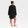 Women's Cloud Knit Notch Collar Long Sleeve NightGown - Auden™ - 2 of 3