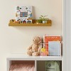 Metal Luxe Kids' Wall Shelf Gold - Pillowfort™: Scalloped Floating Iron Wall Organizer, 24" Wide - 2 of 4