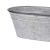 A&B Home Clemson Oval Metal Tubs Silver 3pk: Galvanized Container Set, Hand Washable, Multi-Size - 2 of 3