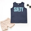 The Juniper Shop Salty Block Distressed Toddler Tank - 3 of 4