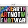 Trends International Erin Clark - Make Art Not War Framed Wall Poster Prints - 3 of 4