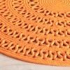 Annie Selke - Dash & Albert Bowline Navy Handwoven Indoor/Outdoor Round Rug - 2 of 4