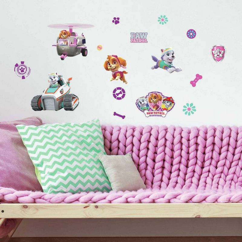 PAW Patrol Girl Pups Peel and Stick Kids&#39; Wall Decal, 5 of 9