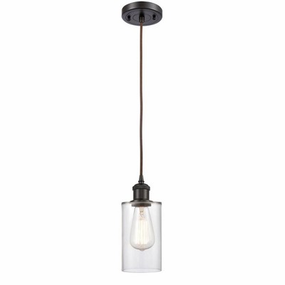 Clymer - 1 Light Cord Hung Mini Pendant In Art Deco Style-10 Inches Tall and 3.88 Inches Wide