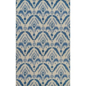 Momeni Leiden Ikat Elisha Handtufted Rug Blue - 1 of 4