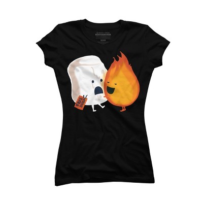 Junior's Design By Humans Fire Hug By radiomode T-Shirt