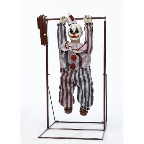 Seasonal Visions Animated Tumbling Clown Doll Halloween Decoration ...