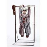 Seasonal Visions Animated Tumbling Clown Doll Halloween Decoration - 3 ft - White