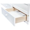 DOMETOUR Twin Size Bed with Headboard, Footboard, Trundle and Three Storage Drawers, Twin Size Pine Wood Bed with Headboard, Footboard,White - 3 of 4