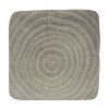 GDFStudio Verde Outdoor Lightweight Concrete Twist Design Wood Grain Texture Side Table - 4 of 4