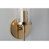 Mitzi Olivia 1 - Light Wall Light in  Aged Brass Clear Crackle Shade - 4 of 4
