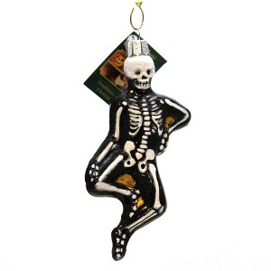 Old World Christmas 5.5 Inch Mr Bones Halloween Spooky Skeleton Tree Ornaments - 1 of 3