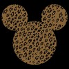Men's Mickey & Friends Cheetah Print Mickey Mouse Logo Distressed T-Shirt - 2 of 4