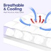 Aoibox Mattress Topper Queen for Back Pain Relief Soft Pillowtop Pad Cooling Protector 8-21 Inch Pocket White - 3 of 4