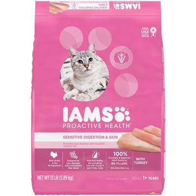 Iams Proactive Health Sensitive Skin And Digestion Turkey Flavor Dry ...