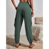 Joggers for Women Loose Drawstring High Waisted Cargo Pants with Pockets - 3 of 4