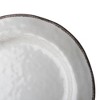 tagltd 10.75 in. Veranda Cracked Glazed Solid Melamine Plastic Decorative Dinnerware Plates Set of 4 Dishwasher Safe Indoor Outdoor Ivory - 3 of 4