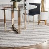 Nuloom Tristan Geometric 8 Round Area Rug for Living Room Bedroom Dining Room Kitchen, Grey/Off White - 2 of 4