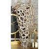 25" x 10" Eclectic Organic Hole-designed Aluminum Vase Silver - Olivia & May: Indoor Contemporary Decor, Amphora Style - image 2 of 4