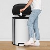 13 Gallon (50L) Stainless Steel Recycle Bin, Pedal Garbage Can with Slow-Close Lid and Removable Inner Bucket for Home, Office, Restaurant - 3 of 4