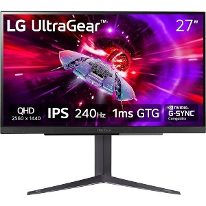 LG 27GR83Q-B 27" UltraGear QHD 1ms 240Hz Gaming Monitor - Refurbished - 1 of 4