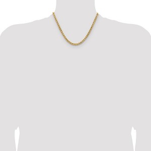 Chisel Stainless Steel Polished Yellow IP-plated 5mm 18" Wheat Chain Necklace - 1 of 4