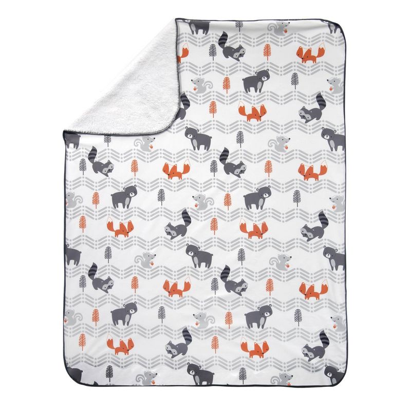 Bedtime Originals Soft Faux Shearling Baby Blanket - Acorn, 3 of 5