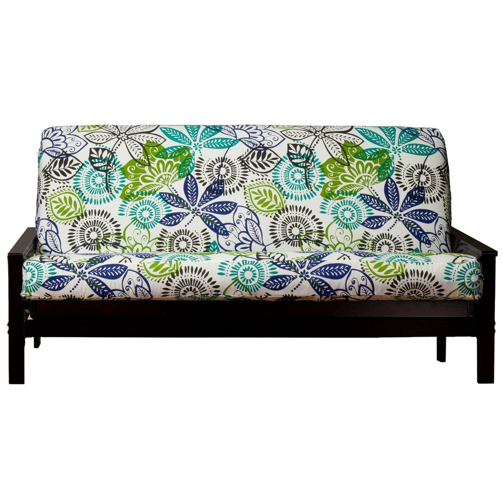 Photos - Pillow Leopard Lounge Kids' Futon Cover Dark Green - SIScovers