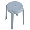 NicBex Stackable Round Dining Chair,Plastic Stools for Home,Kitchen,Living Room,Restaurant,Set of 6 - 2 of 4
