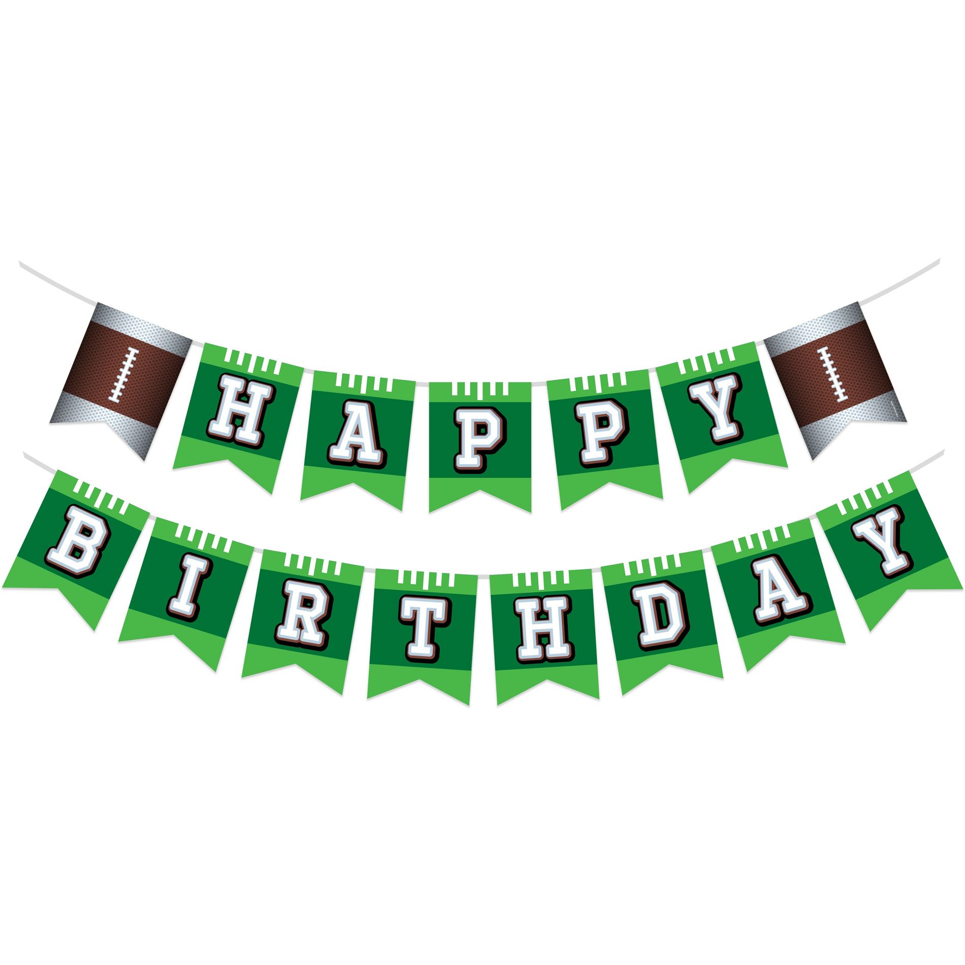 Treasures Gifted Football Birthday Party Supplies - Banner