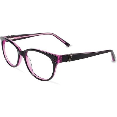Jones New York J756 52mm Unisex Acetate Rectangular Designer Eyeglasses OR Blue Light Filter OR Reading Glasses in Purple