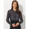 INSPIRE CHIC Women's Sequin Sparkle Front Zipper Cropped Bomber Jacket - 2 of 4