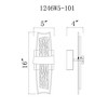CWI Lighting Guadiana 5 in LED Black Wall Sconce - 4 of 4