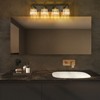 Rennnsan Hellenor 19"W Hardwired 3-Light Square Crystal Mid-Century Modern Dimmable Vanity Light - 4 of 4