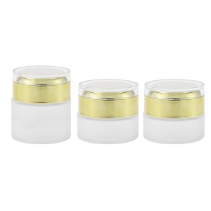 Unique Bargains Frosted Glass Dispensing Bottle for Bathroom 0.7oz 3 Pcs - 1 of 4