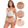 INSPIRE CHIC Women's Mid Rise Hollow Lace Hip-Lifting Full Coverage Breathable Briefs - 3 of 4