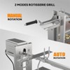 Winado 46 in. 25W 110V Electric Rotisserie Grill Kit with Wind Baffle - 4 of 4