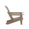 WestinTrends Malibu HDPE Outdoor Patio Folding Poly Adirondack Chair with Side Table (2-Piece Set) - 4 of 4