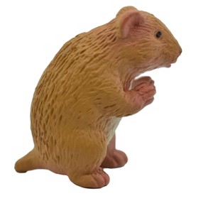 Collectible Wildlife Gifts | Hamster, Hammy, Rubber Animal, Educational, Realistic, Hand Painted,  Model,   Gift,    1 1/2"     F1677 B63 - 1 of 4